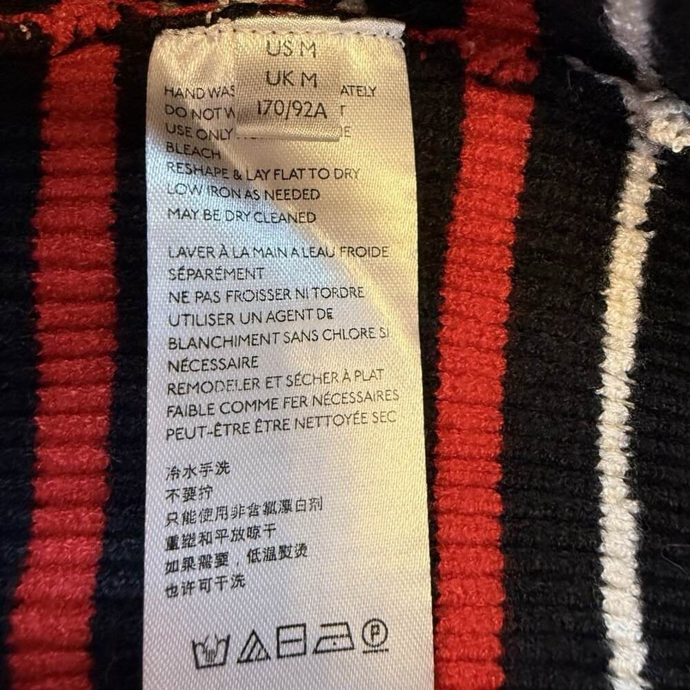 BDG Urban Outfitters Women Size M Quinn Zip Up Sweater Black & Red NWT$69 - Picture 9 of 13